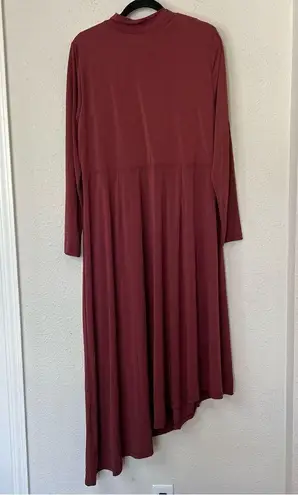 Eloquii Asymmetrical Long Sleeve Midi Dress NEW Plus Size 18