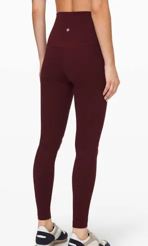 Lululemon Super High Rise Align Leggings 28” Size 2 Garnet