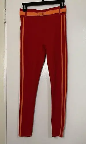 Solid & Striped NEW! BANDIER & trek belt bag high waist legging bright red coral
