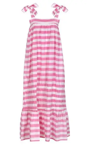 Sunshine Tienda Duval Stripe Florence Dress Size Medium NWT Pink