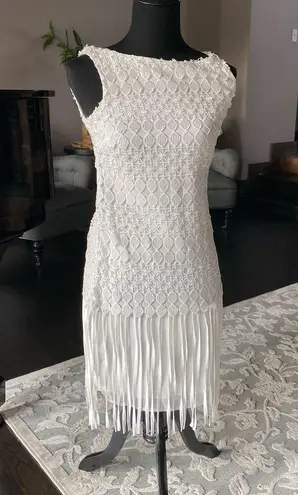 🛍️ Sara Boo Lace Fringe Dress Off