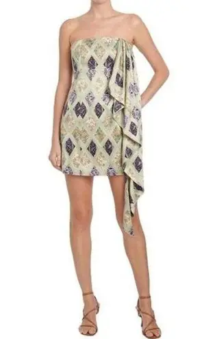 Cinq à Sept CINQ A SEPT Luisa Strapless Mini Dress Celadon Multi Size 8 NWOT