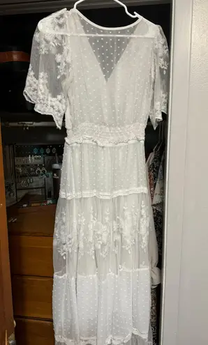 White Dress Size L