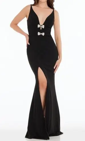 Dress the Population Viola Rhinestone Bow Dress Medium