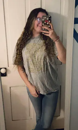 drunken reindeer Tshirt Size L