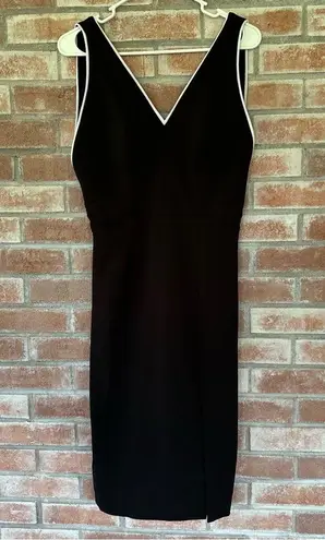 Dress the Population Gianna Low Back Sheath Dress Women’s Medium Black Midi