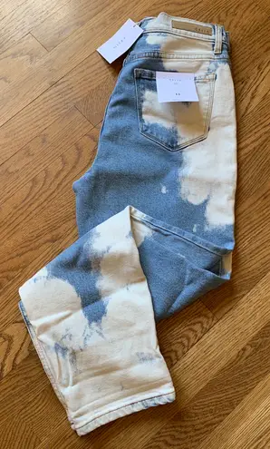 Cello High Rise Bleach dye Mom Jeans size 11