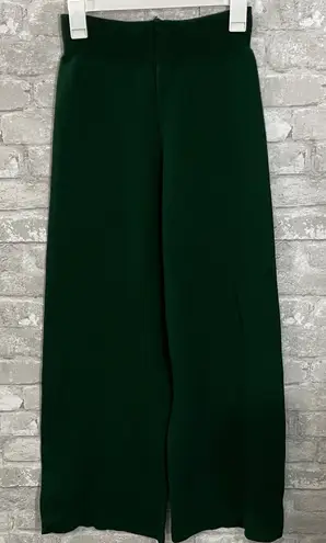 MODEST BARBIE Green Wool Wide Leg Sweater Pants Size XS