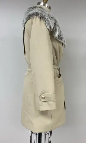 Vintage Faux Fur Trench Coat 16