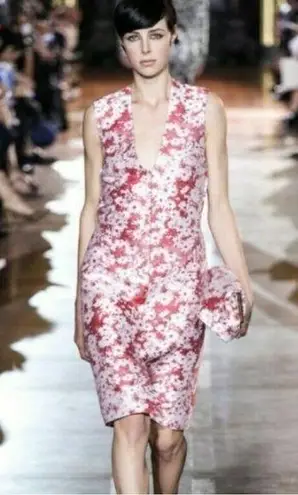 Stella McCartney Giona Sleeveless Daisy Jacquard Sheath Dress