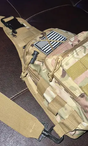 Desert Camo Crossbody Bag Brown