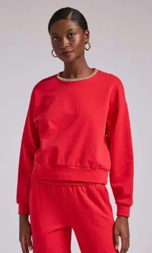 Generation Love Red Collina Chain Sweatshirt & Misha Sweatpants Set