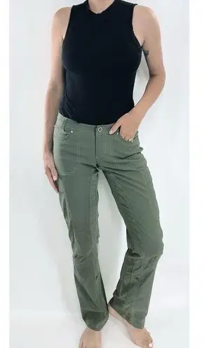 Kuhl Olive Green Roll Up Active Performance Straight Leg Pants Size 2