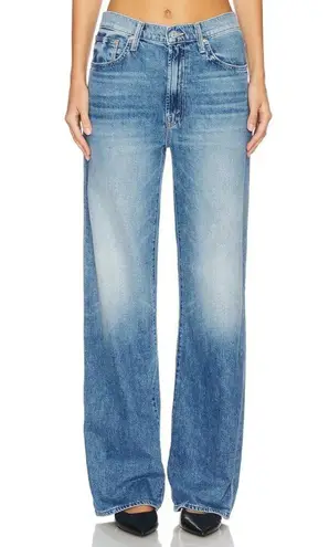 NWT Mother The Dodger Sneak in Tomorrow Never Knows Loose Wide Leg Jeans 31 Blue