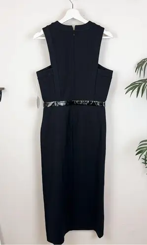 STAUD NWT  Sharmila Black Midi Dress Perfect for Work or Cocktail