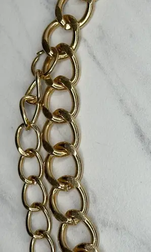 Chunky Gold Tone Multi Chain Link Belt Small/Medium (S/M) Y2K Festival ✨