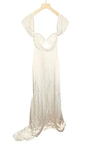 For Love & Lemons Cora Bridal Gown Dress White Size M