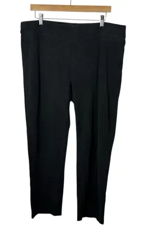 Johnny Was Calme Women’s Hemp Blend Relaxed Pant in Charcoal Size L