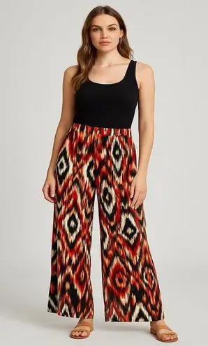 2B Clothing Ikat Print Palazzo Pants