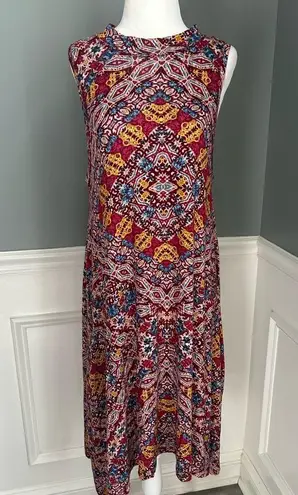 Anthropologie  Maeve stretch pullover sleeveless dress Large