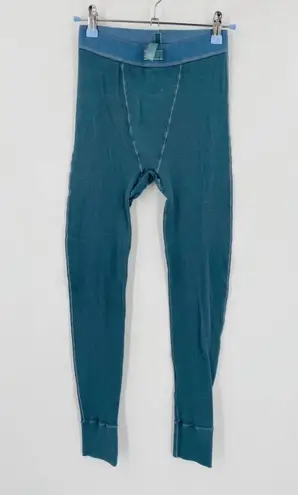 SKIMS blue cotton ribbed lounge leggings size xs