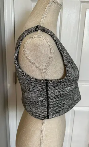 OFFLINE Herringbone Jacquard Longline Sports Bra sz L NWOT Gray Size L