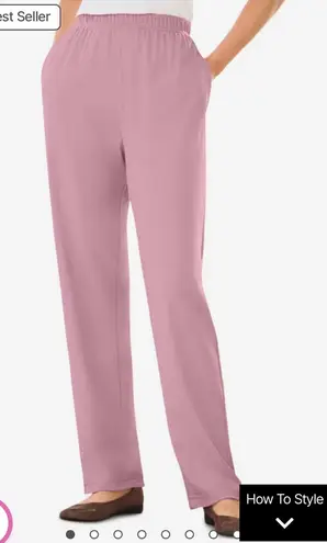 Woman Within NWT 7-Day Knit Straight Leg Pant | Size: 16W