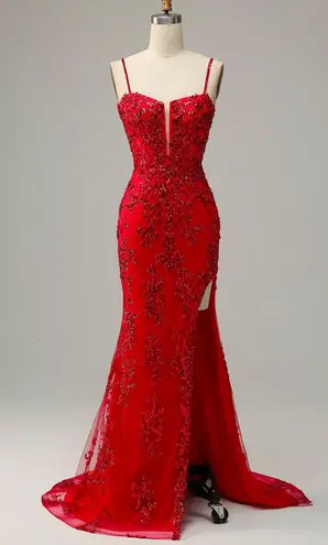 Red Prom Dress Size 10