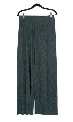 Bailey 44 Women's Teal Crinkle Textured High Waisted Flowy Wide Leg Pants Size M