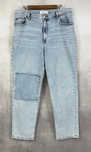 Abercrombie & Fitch  Womens Jeans Size 14L Ultra High Rise Straight‎ Y2K Grunge thumbnail 1