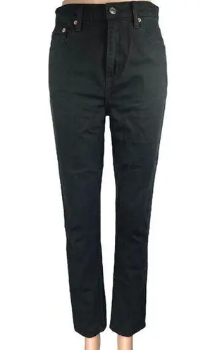 Pistola Women's Black High Waisted Straight Tapered Denim Jeans Pants Size 25