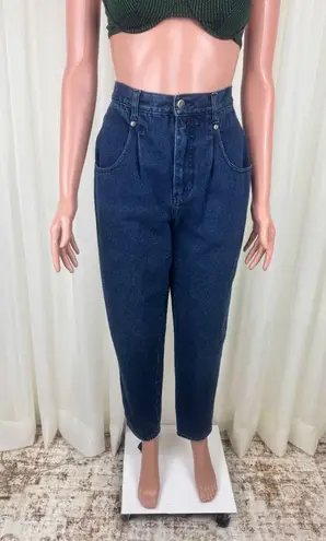 Brittania Women's Vintage Britannia High Waist Pleated Tapered Leg Mom Jeans Size 27