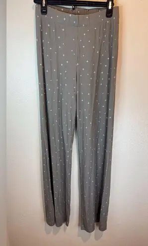 SKIMS NWOT Women’s Star Print Soft Heather Gray Lounge Sleep Pants Size XS