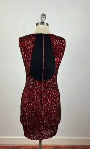 Alice + Olivia  Lyric Red Sequin Dress