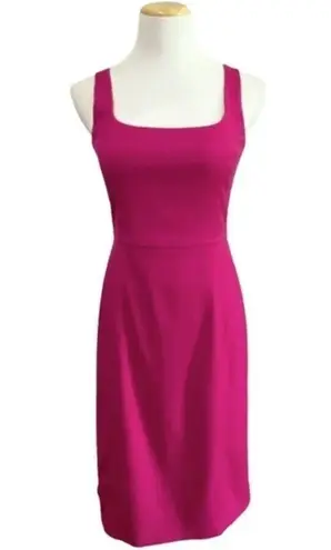 Armani Collezioni Magenta Pink Sheeth Cocktail Office Knee length Dress sz 8