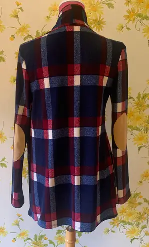 Pink Lily Plaid Cardigan Size M