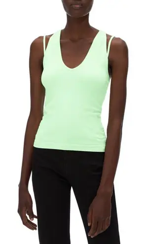 Helmut Lang Multi-Strap Tank Top XS/S Pastel Green Designer Luxury Street Chic - Image 1