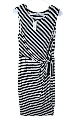 Bailey44 NWT Anthropologie Bailey 44 Striped Faux-Wrap Sleeveless Dress Size Medium