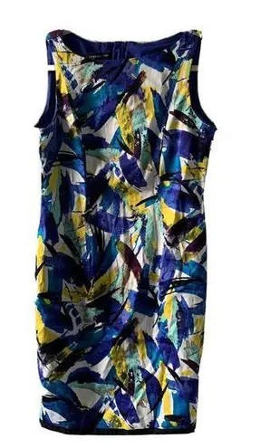 Jones New York  Sheath Dress Size 10 Multicolor Abstract Sleeveless Cocktail