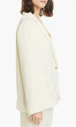 Vince  Oversized Boyfriend Crepe De Chine Blazer