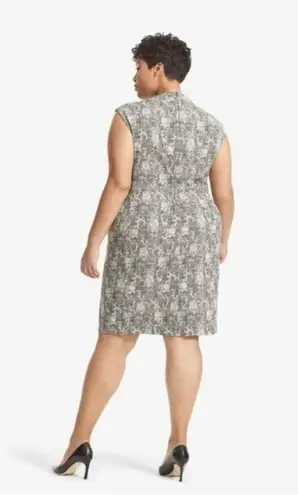 MM.LaFleur Aditi Shift Dress in Crackle Print Sz.6