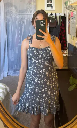 Hollister Blue & White Floral Sundress