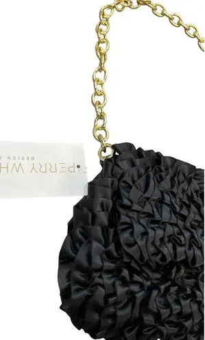 Badgley Mischka Jewel By Black Willow Mini Ruffle Clutch NWT $144 MSRP