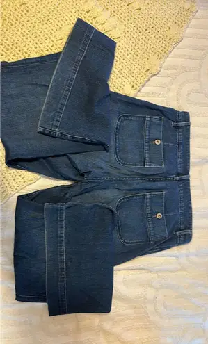 Old Navy Stretch Long Wide Leg Jeans thumbnail 3