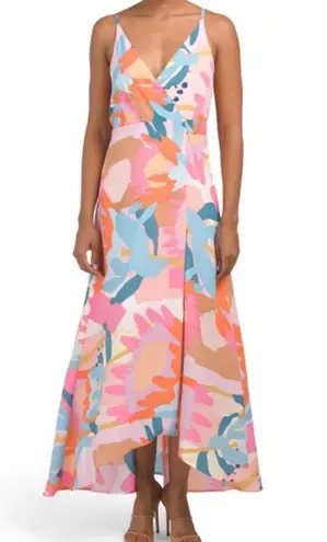 Hutch (Anthropologie) Women's Floral Wrap High-Low Maxi Dress