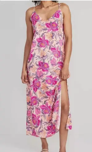 Floral maxi Dress NWT Pink Size M