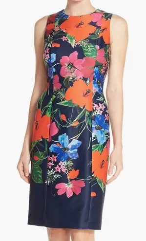 Eliza J Floral Print Sleeveless Scuba
Sheath Dress