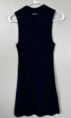 NAADAM Dress Womens XS Navy Blue Silk Cashmere Sleeveless Mini Shift