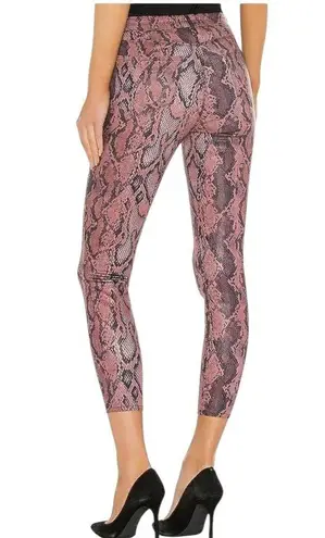 L'Agence Pants Womens 25 Pink Snake Print Margot Skinny High Rise Garnet Aurora
