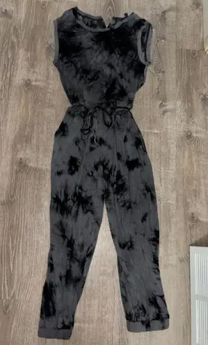 Boutique Brand Tie Dye Romper Jumpsuit Black